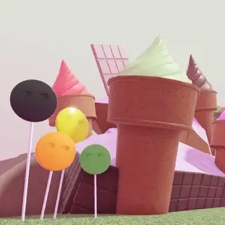 Candy Valley map thumbnail from Tower Defense Simulator