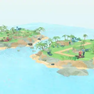 Distant Shapes map thumbnail from Tower Defense Simulator