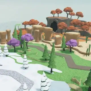 Four Seasons map thumbnail from Tower Defense Simulator