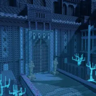 Korblox Temple map thumbnail from Tower Defense Simulator