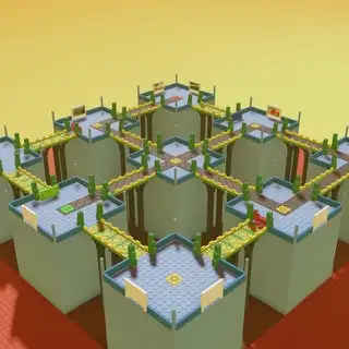 Retro Rocket Arena map thumbnail from Tower Defense Simulator