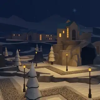 Winter Stronghold map thumbnail from Tower Defense Simulator