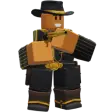 Golden Cowboy tower icon from Tower Defense Simulator