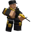 Golden Soldier tower icon from Tower Defense Simulator